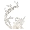 * Decorative Figurines|Acrylic Reindeer Sledge With Lighting, 35Cm
