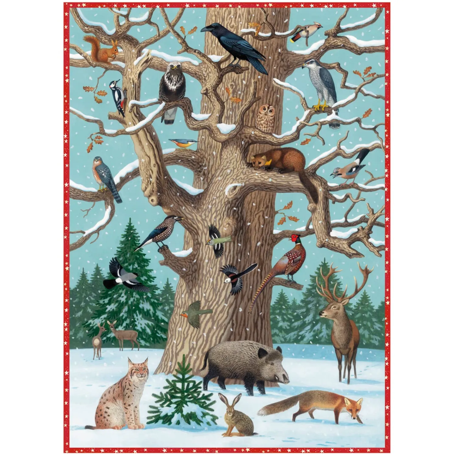 * Advent Decorations & Calendars|Advent Calendar "Animals In The Snow"