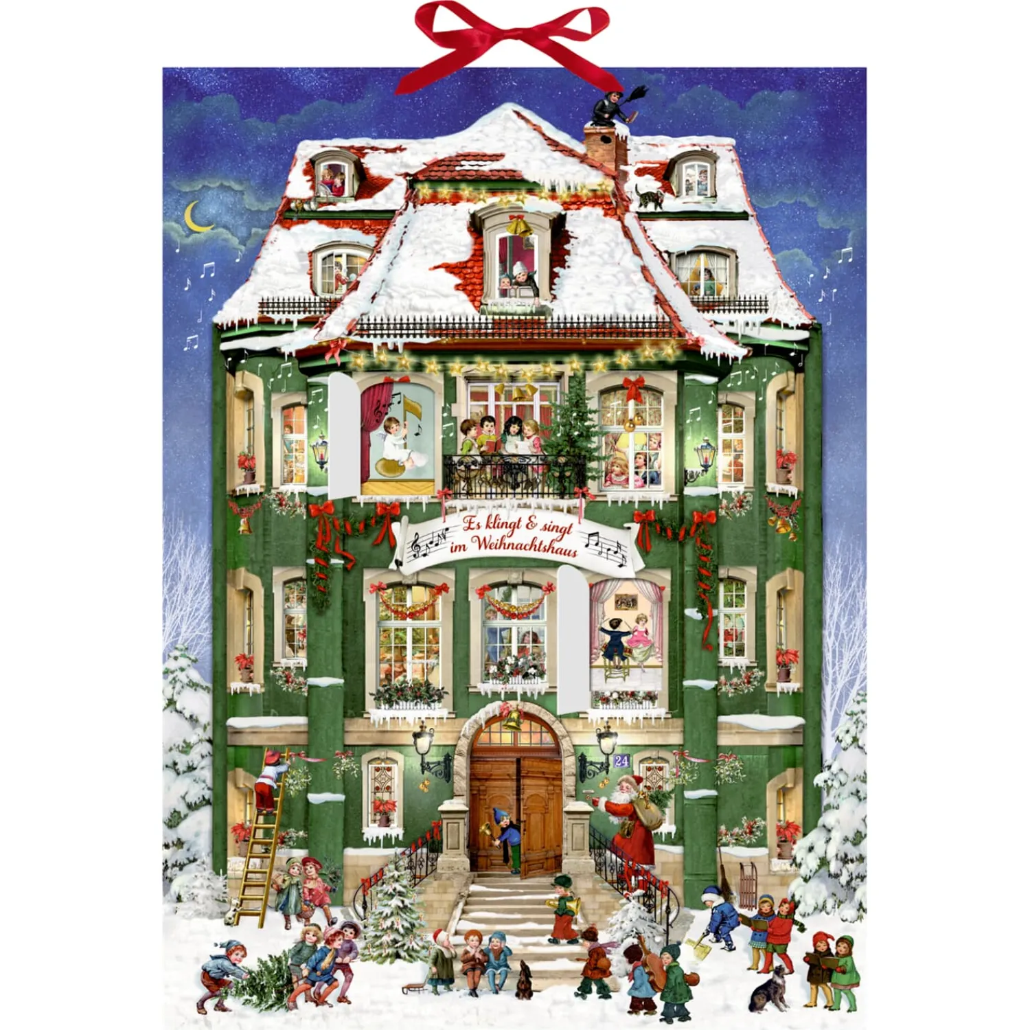 * Advent Decorations & Calendars|Advent Calendar "Melodies Ring Out Of The Christmas House"