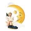 Hubrig Volkskunst Hubrig Miniatures|Angel On Moon With Sheep