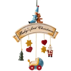 * Wood Tree Decorations|Baby's First Christmas
