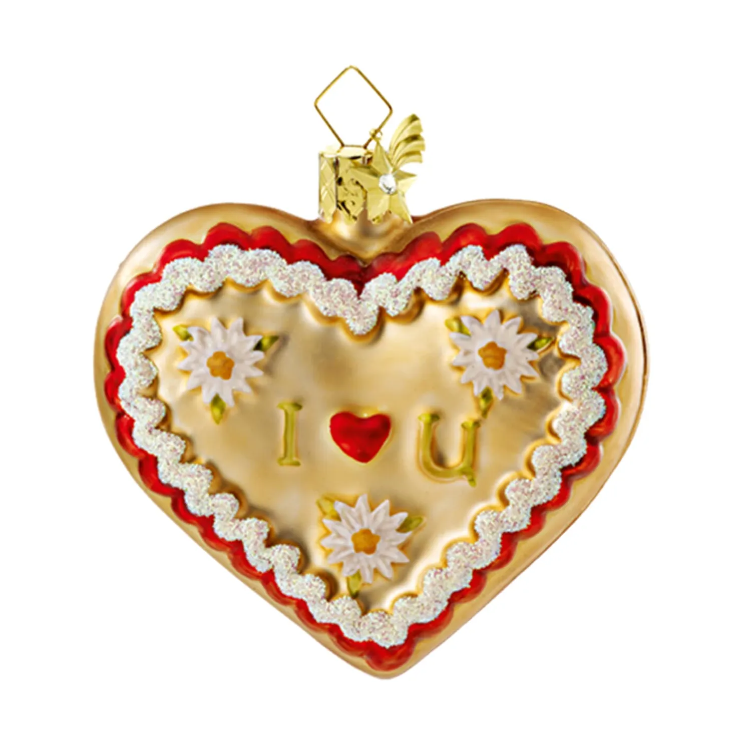 Poesie in Glas Bavaria Souvenirs|Bavarian Heart "I Love U"