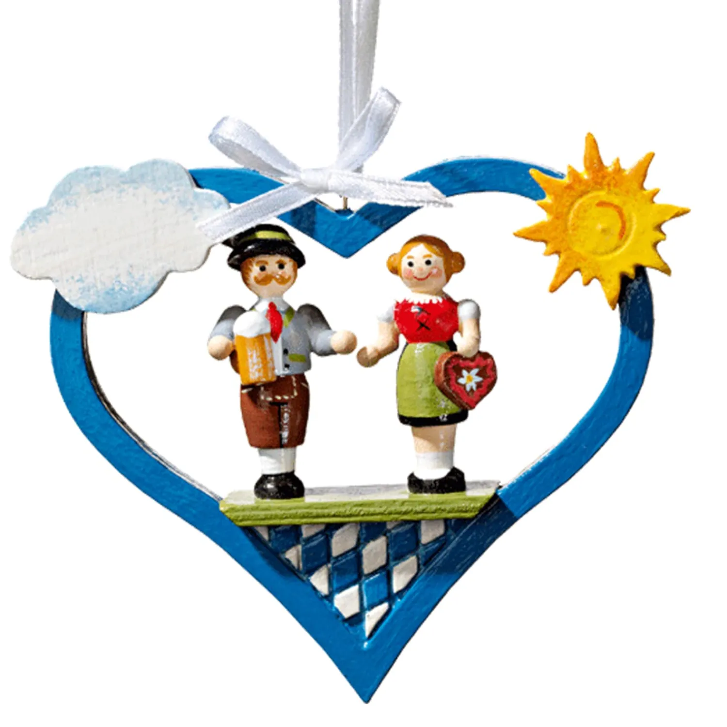 * Bavaria Souvenirs|Bavarian Heart With Bavarian Dancers