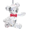 * Acrylic Tree Decorations|Bear With Red Bow, Acrylic