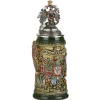 * Beer Steins|Beer Stein With Tin Eagle "City Arms", Brown, 0.4L
