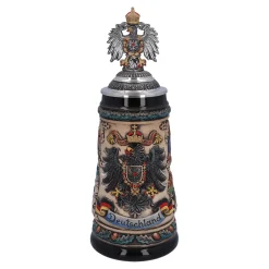 * Beer Steins|Beer Stein With Tin Eagle 