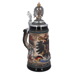 * Beer Steins|Beer Stein With Tin Eagle 