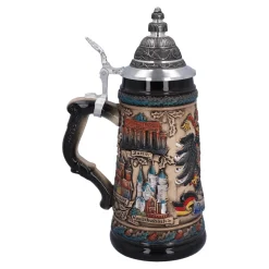 * Beer Steins|Beer Stein With Tin Lid 