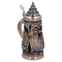 * Beer Steins|Beer Stein With Tin Lid 