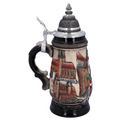 * Beer Steins|Beer Stein With Tin Lid 