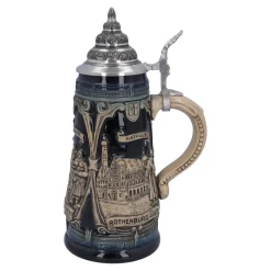 * Rothenburg Souvenirs|Beer Stein With Tin Lid