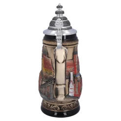 * Beer Steins|Beer Stein With Tin Lid 