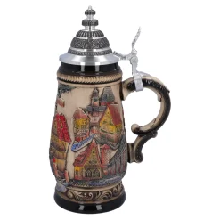 * Beer Steins|Beer Stein With Tin Lid 