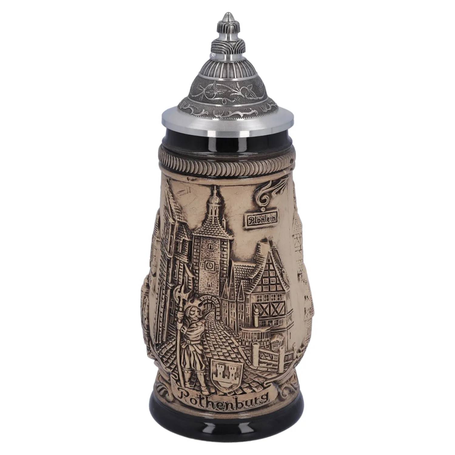 * Beer Steins|Beer Stein With Tin Lid "Rothenburg", 0.25L
