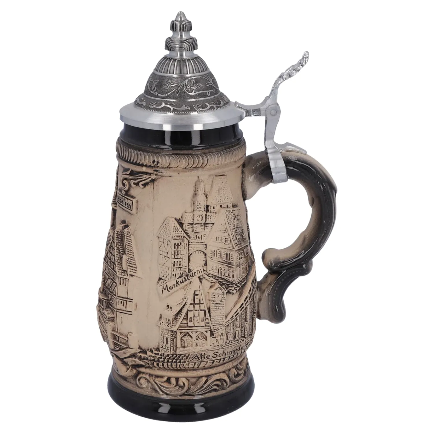 * Beer Steins|Beer Stein With Tin Lid "Rothenburg", 0.25L