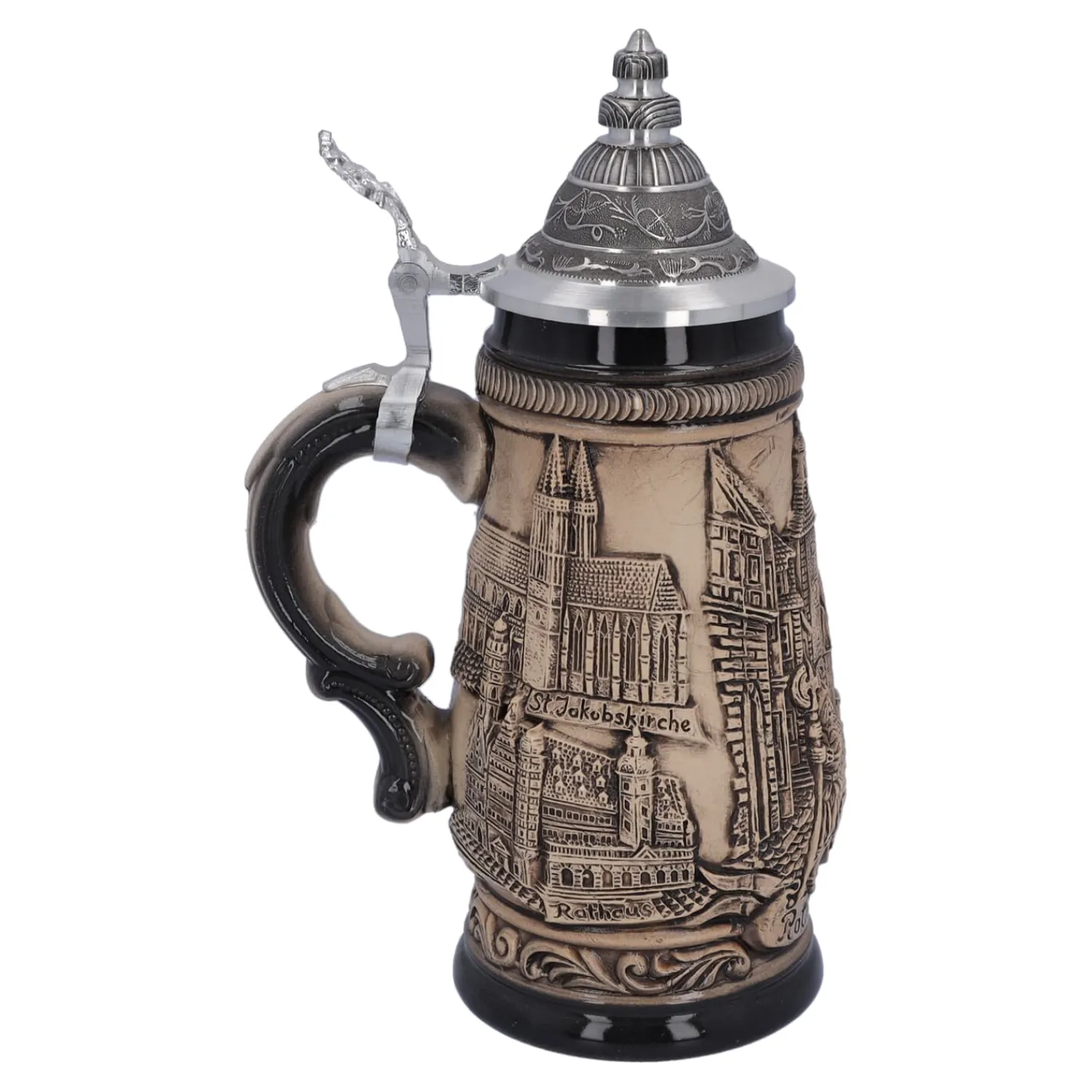 * Beer Steins|Beer Stein With Tin Lid "Rothenburg", 0.25L