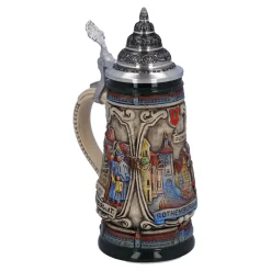 * Beer Steins|Beer Stein With Tin Lid 