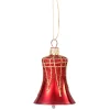 * Tree Baubles And Set Offers|Bell Red With Glitter Roof