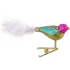 Poesie in Glas Glass Tree Decorations|Bird Colored/Green