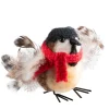 * Decorative Figurines|Bird With Scarf Made Of Felt