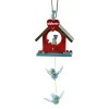 * Wood Tree Decorations|Birdhouse "Welcome"