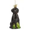 Poesie in Glas Glass Tree Decorations|Black Labrador