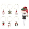 * Table Decorations|Bottle Stopper Set "Santa Hat"