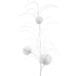 * Tree Ornaments|Branch With Bobble, White