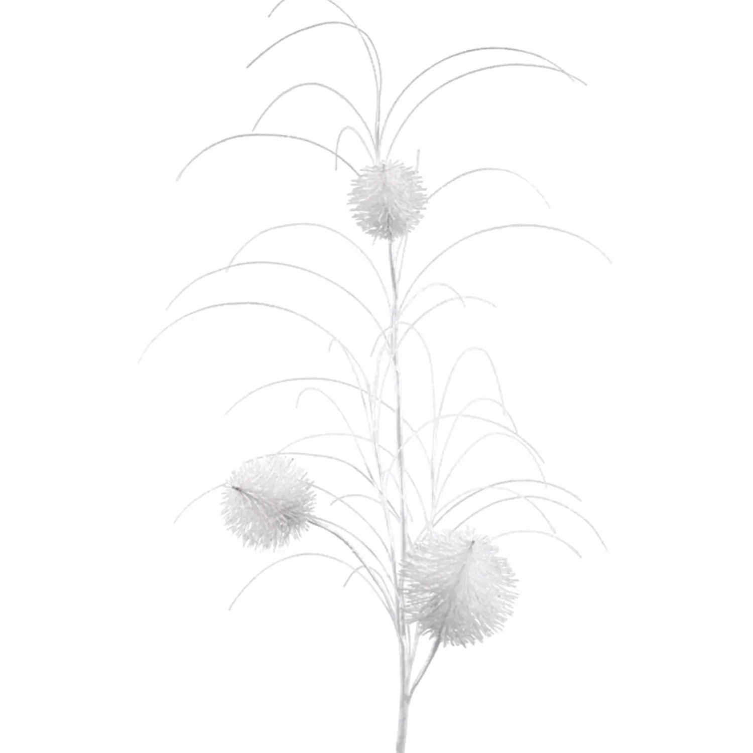 * Tree Ornaments|Branch With Bobble, White