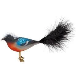 Poesie in Glas Glass Tree Decorations|Bullfinch On Clip