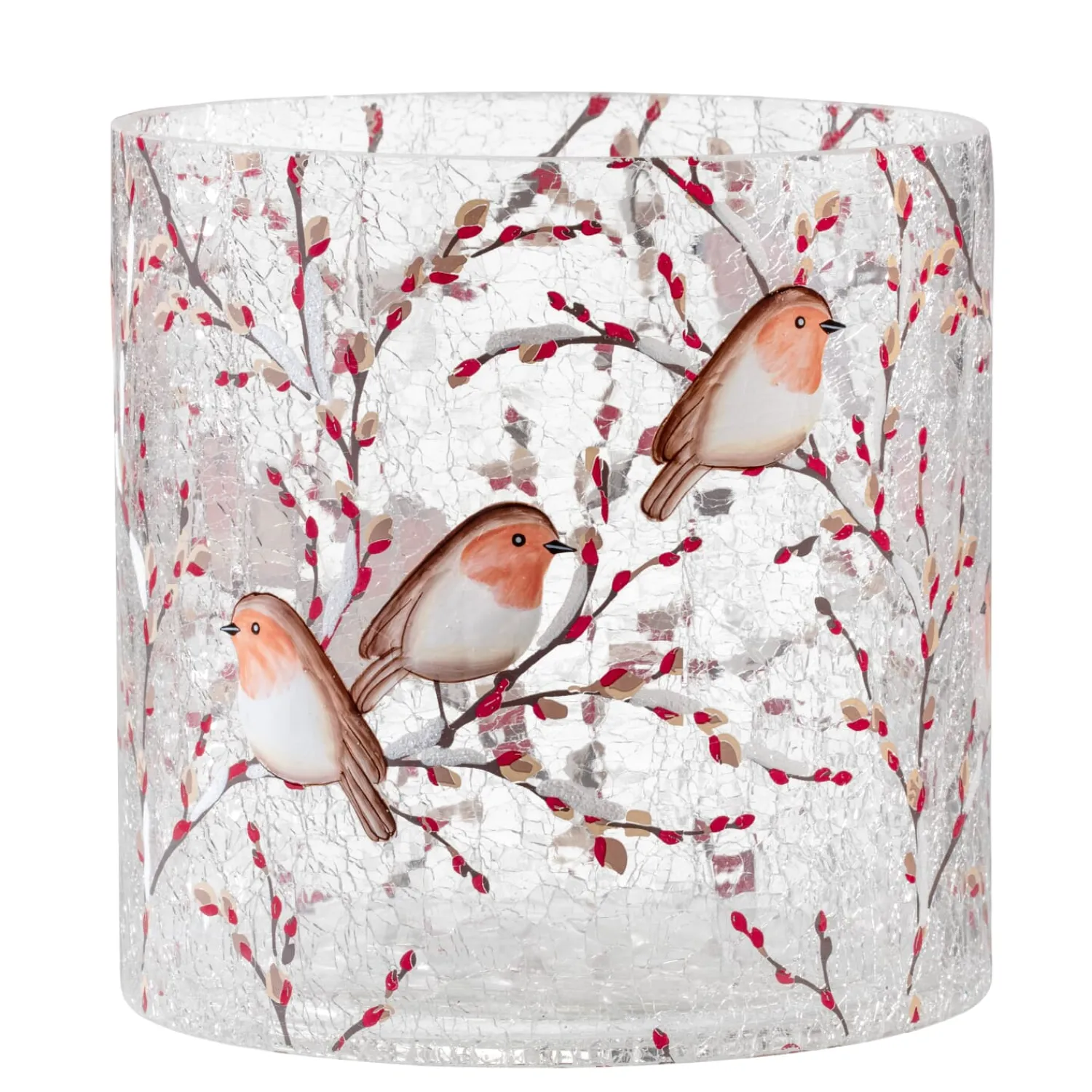 * Candle- & Tealight Holders|Candle Holder "Robin Family", 15 Cm