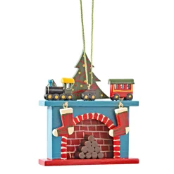 * Wood Tree Decorations|Chimney