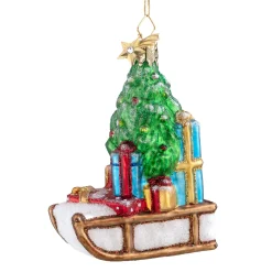 Poesie in Glas Glass Tree Decorations|Christmas Sled