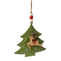 * Metal Tree Decorations|Christmas Tree With Reindeer