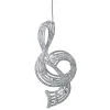 * Plastic Tree Decorations|Clef, Silver
