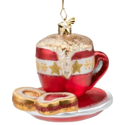Poesie in Glas Glass Tree Decorations|Coffee-Set With Cookies