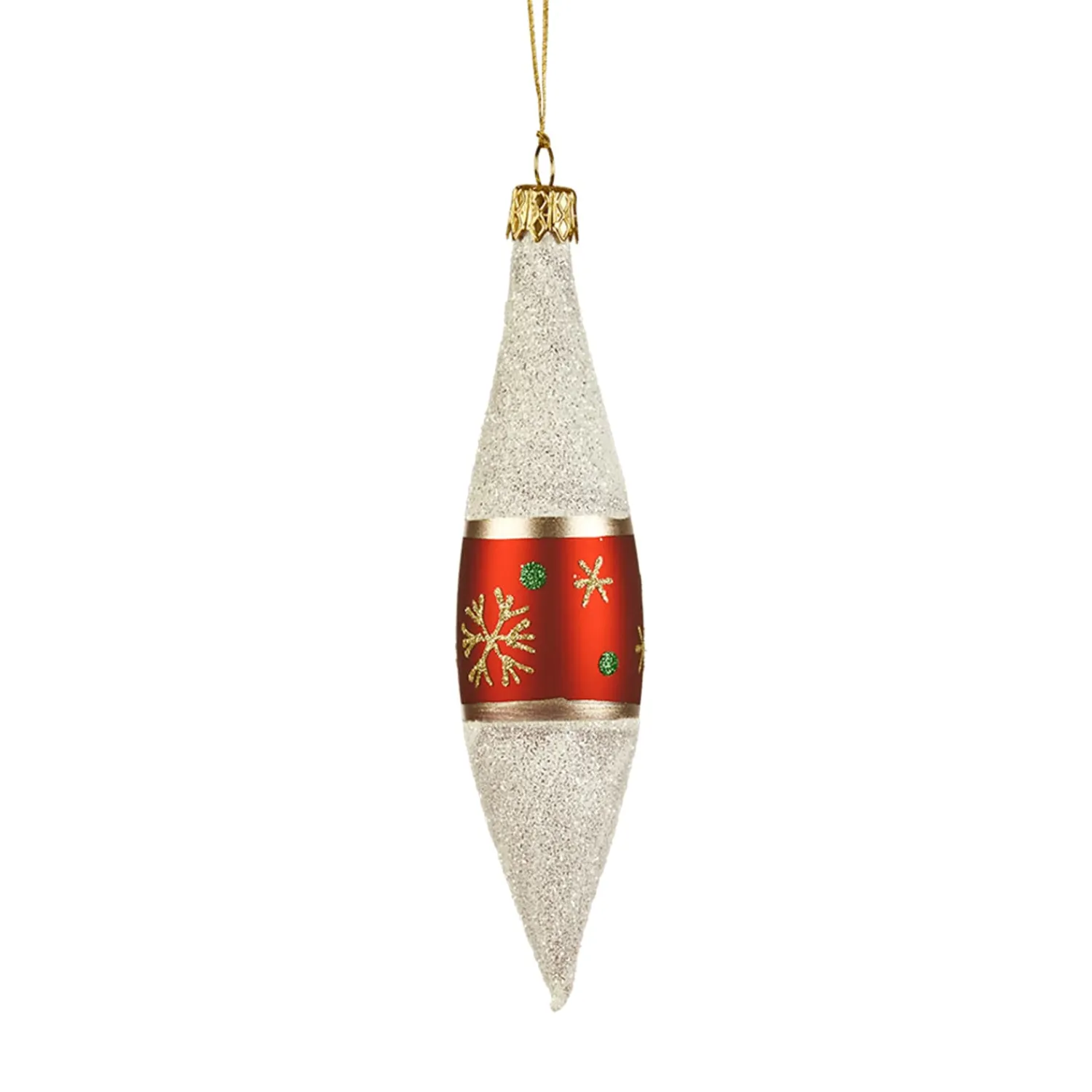 * Tree Baubles And Set Offers|Cone Frosty With Snowflakes