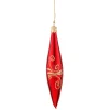 * Tree Baubles And Set Offers|Cone Red With Golden Glitter