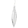* Tree Baubles And Set Offers|Cone Silver With Glitter Decor