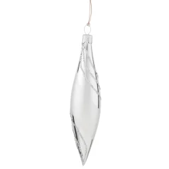 * Tree Baubles And Set Offers|Cone Silver With Glitter Decor