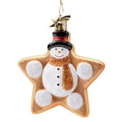 Poesie in Glas Glass Tree Decorations|Cookie Star Snowman