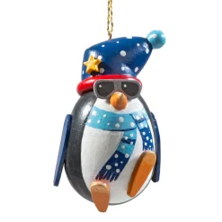 * Wood Tree Decorations|Cool Penguin