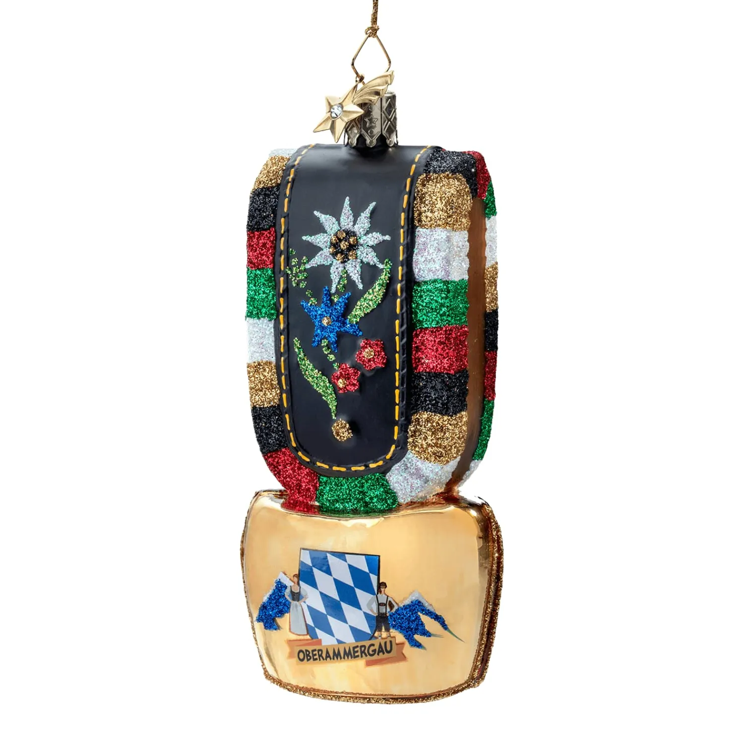 Poesie in Glas Bavaria Souvenirs|Cow Bell Oberammergau