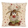 Sandner Home Decorations|Cushion Cover "Jolly Reindeer With Chain Of Lights"