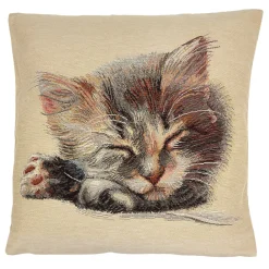 * Home Decorations|Cushion Cover "Sleeping Kitten"