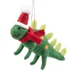 * Felt Tree Decorations|Dino With Scarf Made Of Felt