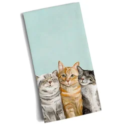 * Table Decorations|Dishtowel "Cat Friends"