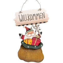 * Hanging Decorations|Door Sign Santa Claus "Welcome"