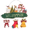 * Hanging Decorations|Door Sign Snowman "Welcome"
