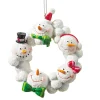 * Advent Decorations & Calendars|Door Wreath "Round Dance Of Snowmen"